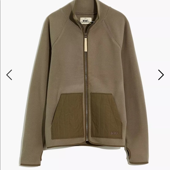 NWT Madewell MWL Betterfleece Zip Quilted-Pocket Jacket - Picture 2 of 6